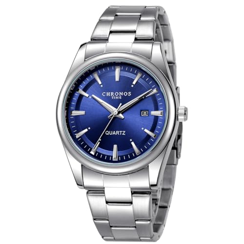 CHRONOS Top Brand Luxury Man Wristwatch Waterproof Luminous Date Men Watches Stainless Steel Quartz Men's Watch Male reloj