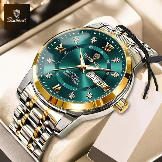 BINBOND Top Brand Luxury Fashion Watch Men 3ATMWaterproof Date Clock Sport Watches Mens QuartzWristwatch Relogio Masculino